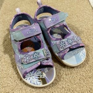 Kids Frozen Sandals - Purple and Blue Toddler Size 10
